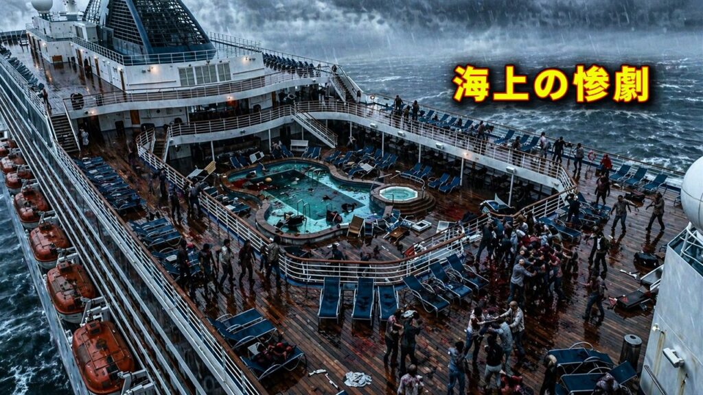 【映画紹介】海のど真ん中の豪華客船でゾンビ感染爆発、地獄の虐殺が始まる 【映画紹介】海のど真ん中の豪華客船でゾンビ感染爆発、地獄の虐殺が始まる