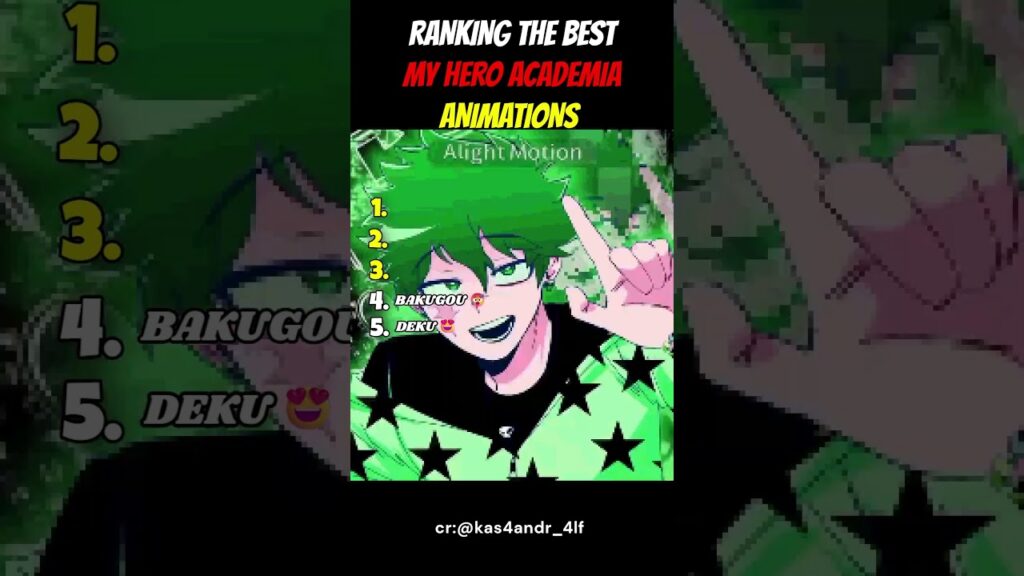 Ranking The Best My Hero Academia #mha #deku #bakugo #izuku  #bokunoheroacademia #fypシ