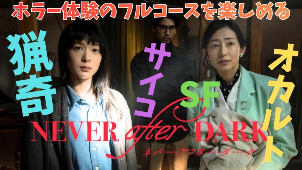 映画『Never After Dark ネバーアフターダーク』吉岡睦雄の独壇場？【ホラー映画 穂志もえか 賀来賢人 映画レビュー 考察 興行収入 興収 filmarks】