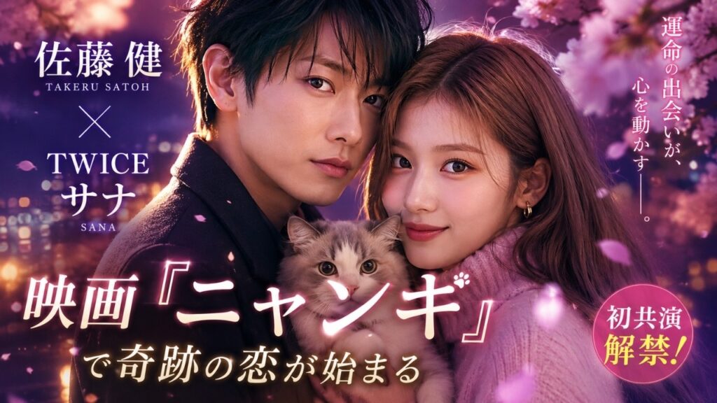佐藤健×TWICEサナ初共演！映画『ニャンギ』で奇跡の恋が始まる #佐藤健 #TWICEサナ #ニャンギ